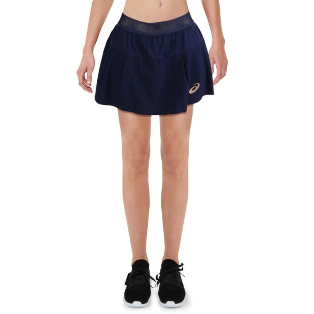 ASICS women skort 2042A126 D1 tennis navy quick dry moisture wicking L $60